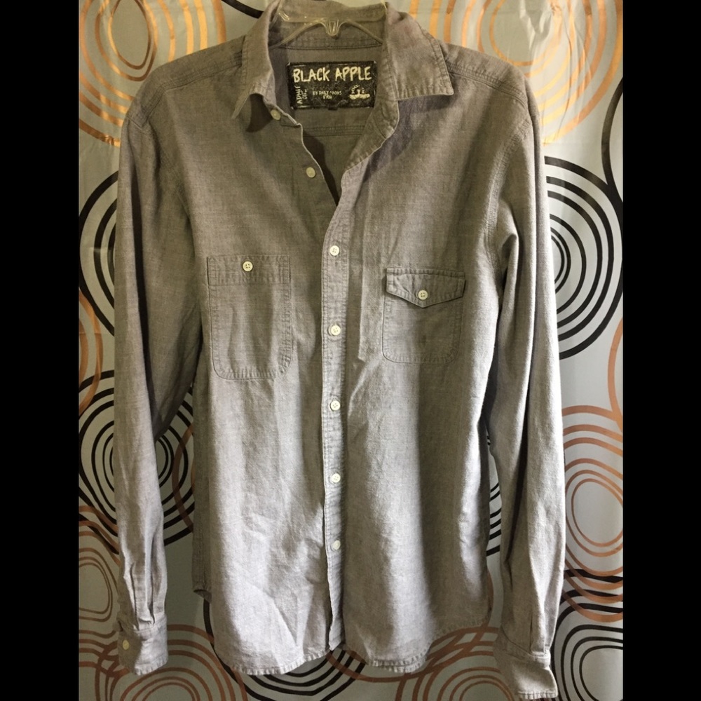 Black Apple Shirt Sz L